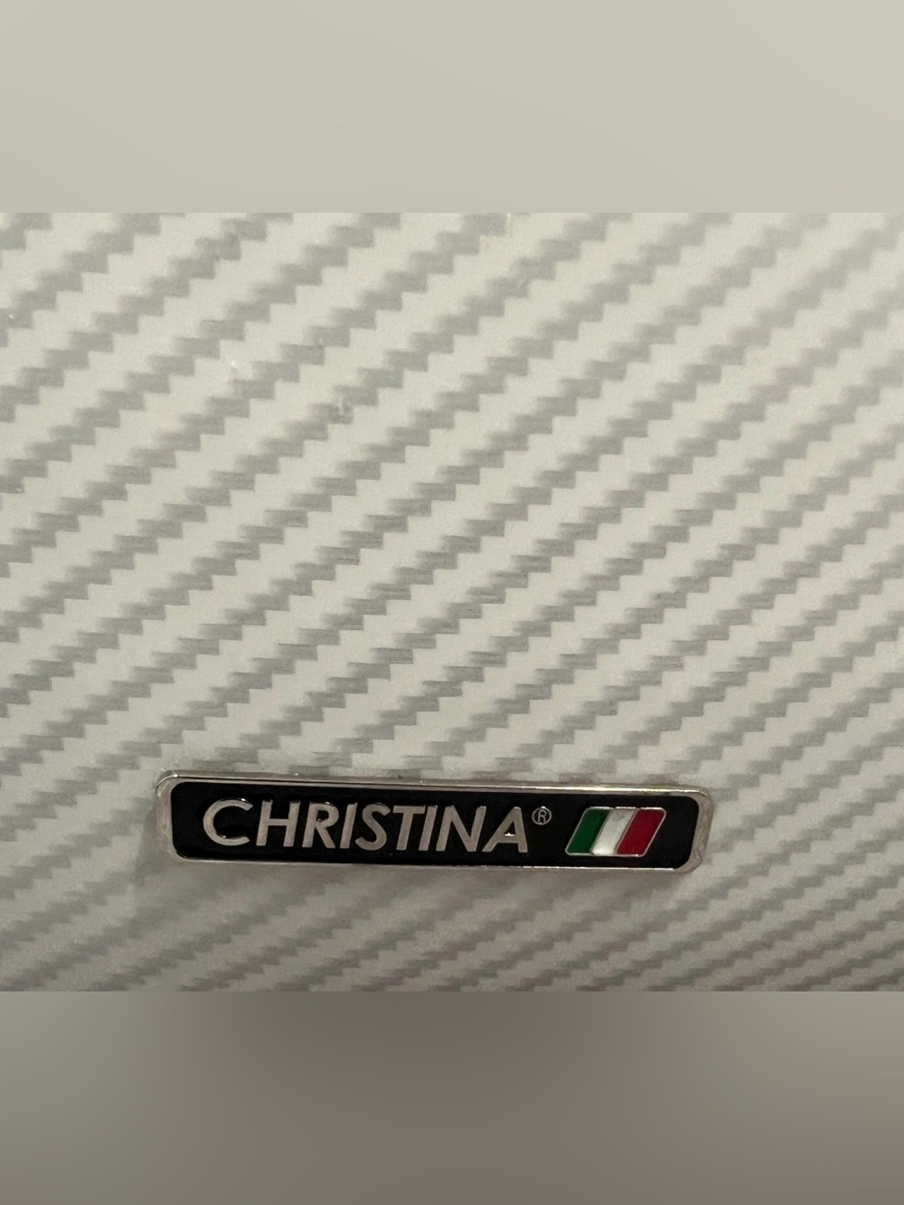 Christina White Hard Case Violin Case with Black Trim - Picture 2 of 10